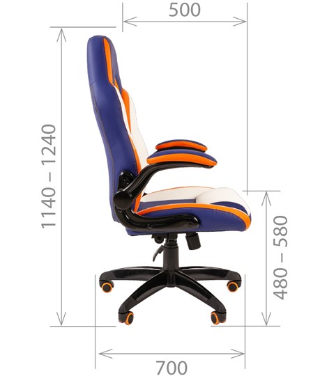 Кресло офисное CHAIRMAN GAME 15, MIXCOLOR в Нижнекамске - изображение 5