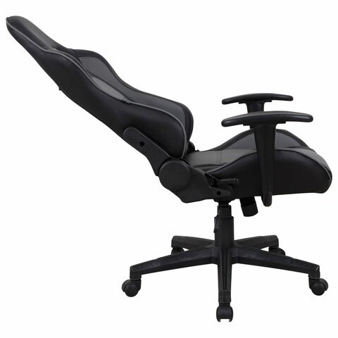 Офисное кресло Brabix GT Racer GM-100 (две подушки, экокожа, черное/серое) 531926 в Альметьевске - изображение 4
