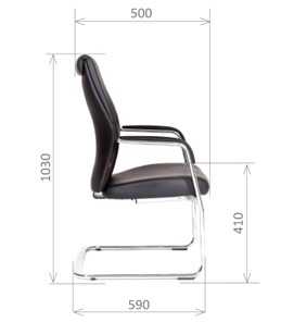 Офисное кресло CHAIRMAN Vista V Экокожа премиум черная в Альметьевске - предосмотр 2