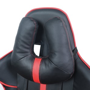 Кресло офисное Brabix GT Carbon GM-120 (две подушки, экокожа, черное/красное) 531931 в Нижнекамске - предосмотр 5