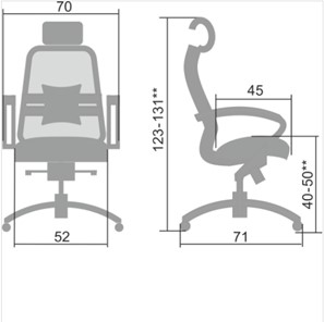Компьютерное кресло Samurai S-2.04, серый в Нижнекамске - предосмотр 4