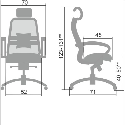 Компьютерное кресло Samurai S-2.04, серый в Нижнекамске - изображение 4