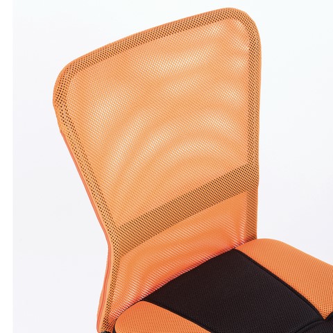 Кресло офисное Brabix Smart MG-313 (без подлокотников, комбинированное, черное/оранжевое) 531844 в Казани - изображение 5