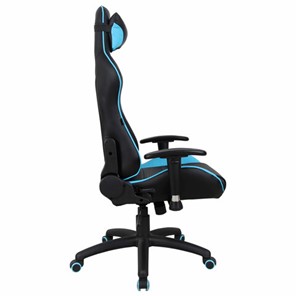 Кресло компьютерное Brabix GT Master GM-110 (две подушки, экокожа, черное/голубое) 531928 в Альметьевске - предосмотр 1