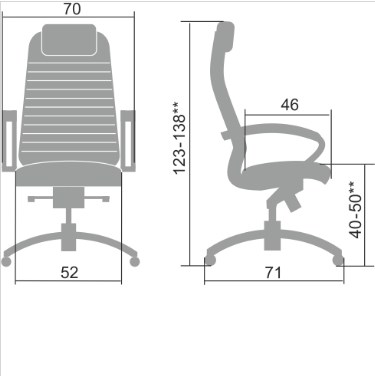 Офисное кресло Samurai K-1.041 темно-коричневый в Нижнекамске - изображение 1