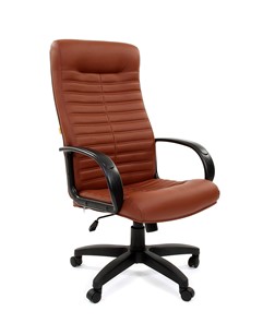 Кресло офисное CHAIRMAN 480 LT, экокожа, цвет коричневый в Набережных Челнах