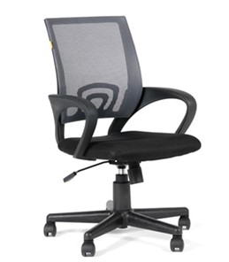 Кресло офисное CHAIRMAN 696 black Сетчатый акрил DW63 темно-серый в Набережных Челнах
