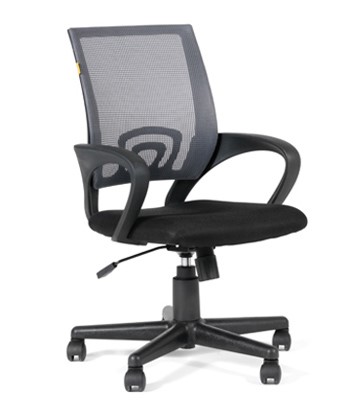 Кресло офисное CHAIRMAN 696 black Сетчатый акрил DW63 темно-серый в Альметьевске - изображение
