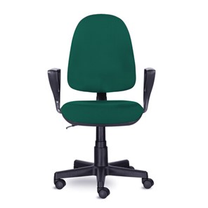 Кресло компьютерное Brabix Prestige Ergo MG-311 (регулируемая эргономичная спинка, ткань,черно-зеленое) 532421 в Альметьевске
