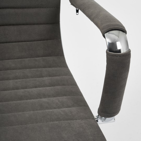 Кресло URBAN-LOW флок, серый, арт.14445 в Альметьевске - изображение 7