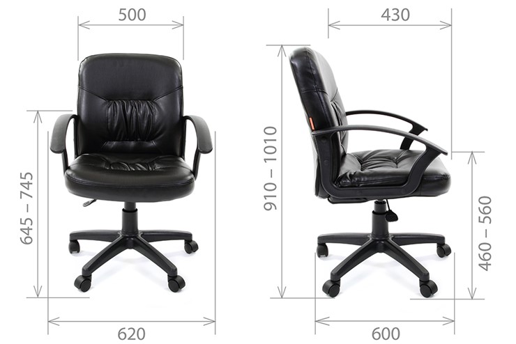 Офисное кресло CHAIRMAN 651 ЭКО черное в Нижнекамске - изображение 3
