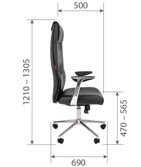 Кресло компьютерное CHAIRMAN Vista Экокожа премиум коричневая (vista) в Казани - изображение 6
