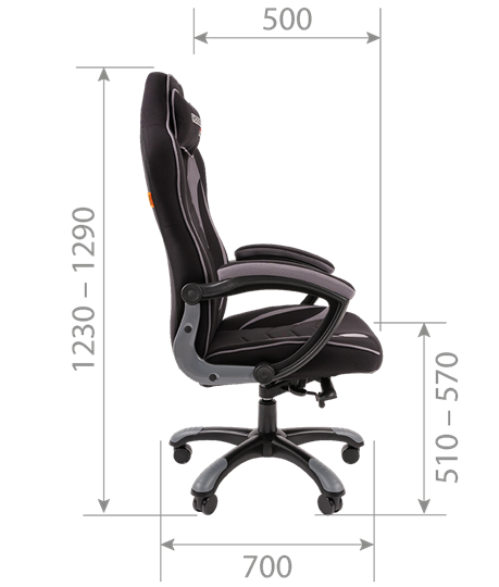 Кресло игровое CHAIRMAN GAME 28 Полиэстер комбинированная ткань красный/черный в Нижнекамске - изображение 4