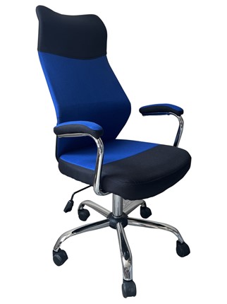 Офисное кресло C168 черный/синий в Нижнекамске - изображение