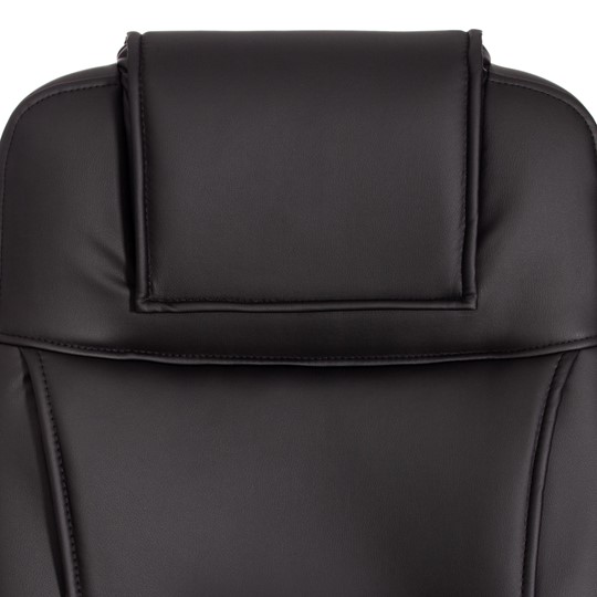 Компьютерное кресло BERGAMO Хром (22) кож/зам, черный, арт.19370 в Казани - изображение 7