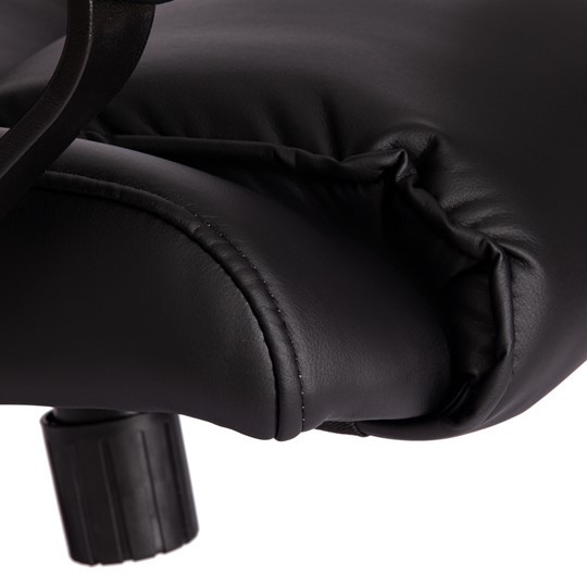 Компьютерное кресло BERGAMO Хром (22) кож/зам, черный, арт.19370 в Казани - изображение 9