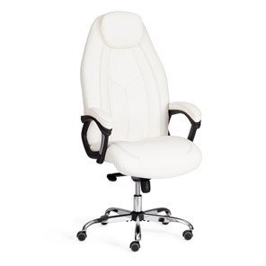 Кресло офисное BOSS Lux, кож/зам, белый, арт.21152 в Набережных Челнах