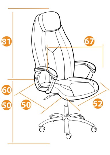 Компьютерное кресло BOSS Lux, кож/зам, черный, арт.21151 в Нижнекамске - изображение 13