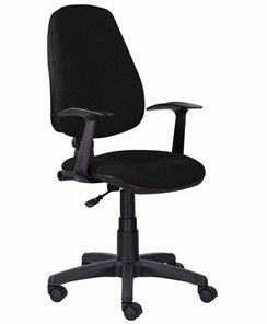 Офисное кресло Brabix Comfort MG-321, регулируемая эргономичная спинка, ткань, черное в Нижнекамске