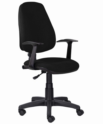 Офисное кресло Brabix Comfort MG-321, регулируемая эргономичная спинка, ткань, черное в Нижнекамске - изображение