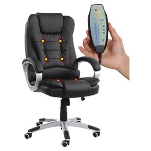 Компьютерное кресло BRABIX "Comfort MS-003", 6 массажных модулей, экокожа, черное, 532521 в Нижнекамске
