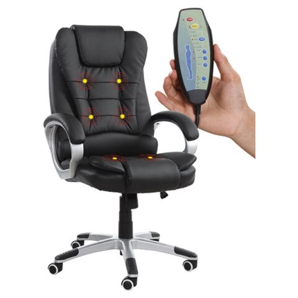 Компьютерное кресло BRABIX "Comfort MS-003", 6 массажных модулей, экокожа, черное, 532521 в Нижнекамске - изображение