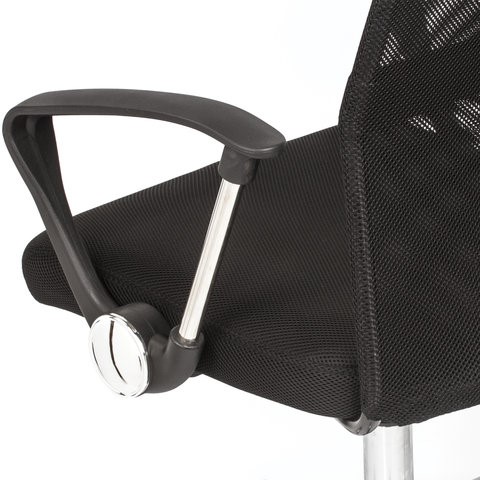 Офисное кресло BRABIX "Flash MG-302", с подлокотниками, хром, черное, 530867 в Казани - изображение 10