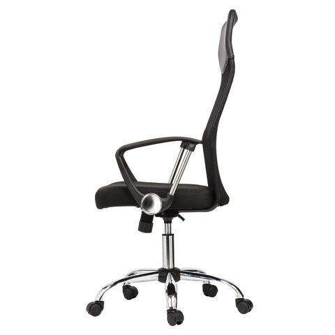 Офисное кресло BRABIX "Flash MG-302", с подлокотниками, хром, черное, 530867 в Казани - изображение 4