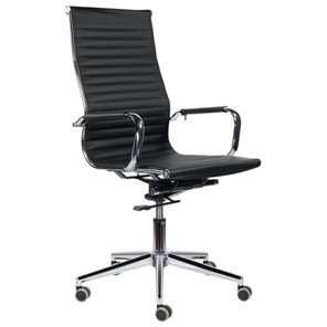 Кресло офисное BRABIX PREMIUM "Intense EX-531", экокожа, хром, черное, 532540 в Нижнекамске