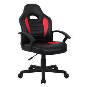 Кресло компьютерное BRABIX "Spark GM-201", экокожа, черное/красное, 532503 в Набережных Челнах