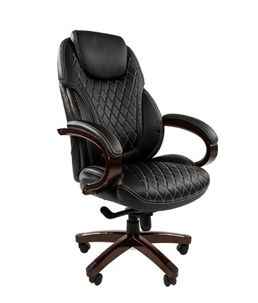 Офисное кресло CHAIRMAN 406, черный 1 в Альметьевске - изображение