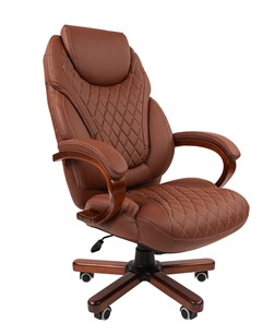 Кресло CHAIRMAN 406, коричневый в Нижнекамске