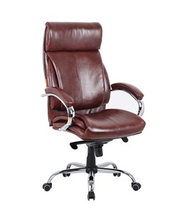 Офисное кресло CHAIRMAN 423 Экокожа коричневая в Набережных Челнах