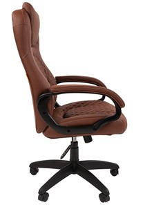 Офисное кресло CHAIRMAN 432, экокожа, цвет коричневый в Нижнекамске - предосмотр 4