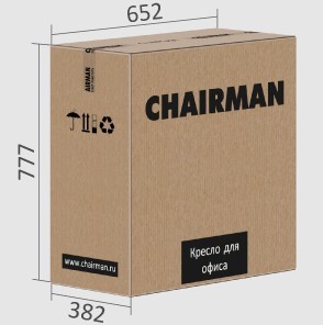 Офисное кресло CHAIRMAN 432, экокожа, цвет коричневый в Нижнекамске - изображение 7