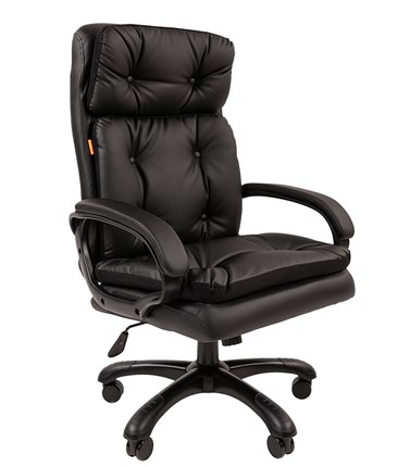 Офисное кресло CHAIRMAN 442 Экокожа черная в Альметьевске - изображение
