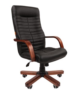 Офисное кресло CHAIRMAN 480 WD, экокожа, цвет черный в Нижнекамске