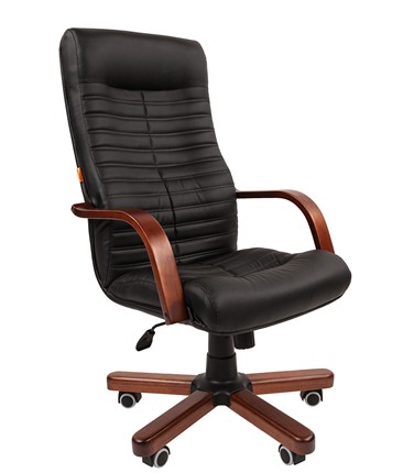 Офисное кресло CHAIRMAN 480 WD, экокожа, цвет черный в Альметьевске - изображение
