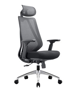 Компьютерное кресло CHAIRMAN 580 Сетчатый акрил серый / Полиэстер черный в Альметьевске - предосмотр