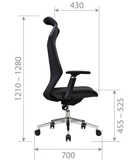 Компьютерное кресло CHAIRMAN 583 ткань темна-серая в Альметьевске - изображение 3