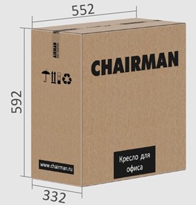 Офисное кресло CHAIRMAN 651 ЭКО черное в Нижнекамске - предосмотр 4