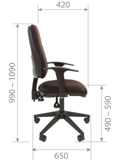 Кресло CHAIRMAN 661 Ткань стандарт 15-13 серая в Альметьевске - изображение 4