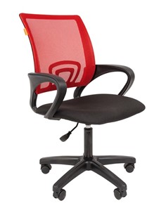 Кресло офисное CHAIRMAN 696 black LT, красное в Набережных Челнах