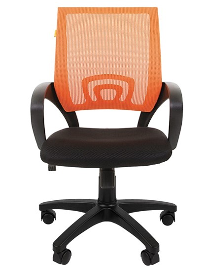 Компьютерное кресло CHAIRMAN 696 black Сетчатый акрил DW66 оранжевый в Набережных Челнах - изображение 4