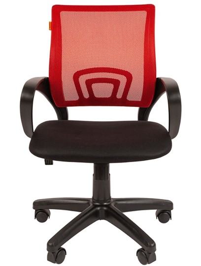 Кресло компьютерное CHAIRMAN 696 black Сетчатый акрил DW69 красный в Альметьевске - изображение 4