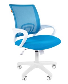 Офисное кресло CHAIRMAN 696 white, tw12-tw04 голубой в Нижнекамске
