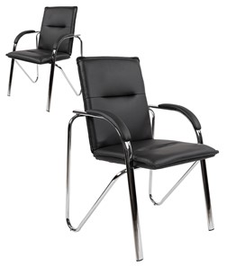 Офисное кресло CHAIRMAN 851 экокожа черная (2 шт. в комплекте) в Альметьевске