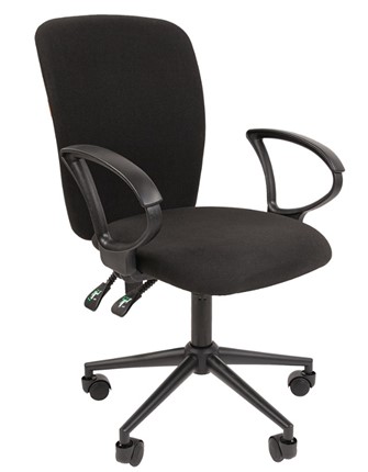 Офисное кресло CHAIRMAN 9801 BLACK, черное в Нижнекамске - изображение