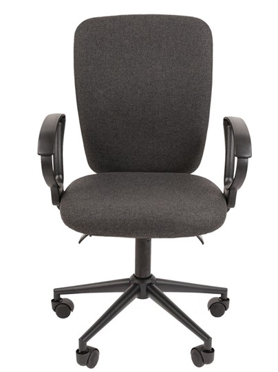 Кресло компьютерное CHAIRMAN 9801 BLACK, серое в Нижнекамске - изображение 4