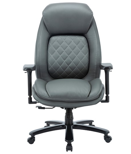 Офисное кресло CHAIRMAN CH403, серый, эко кожа в Казани - изображение 1